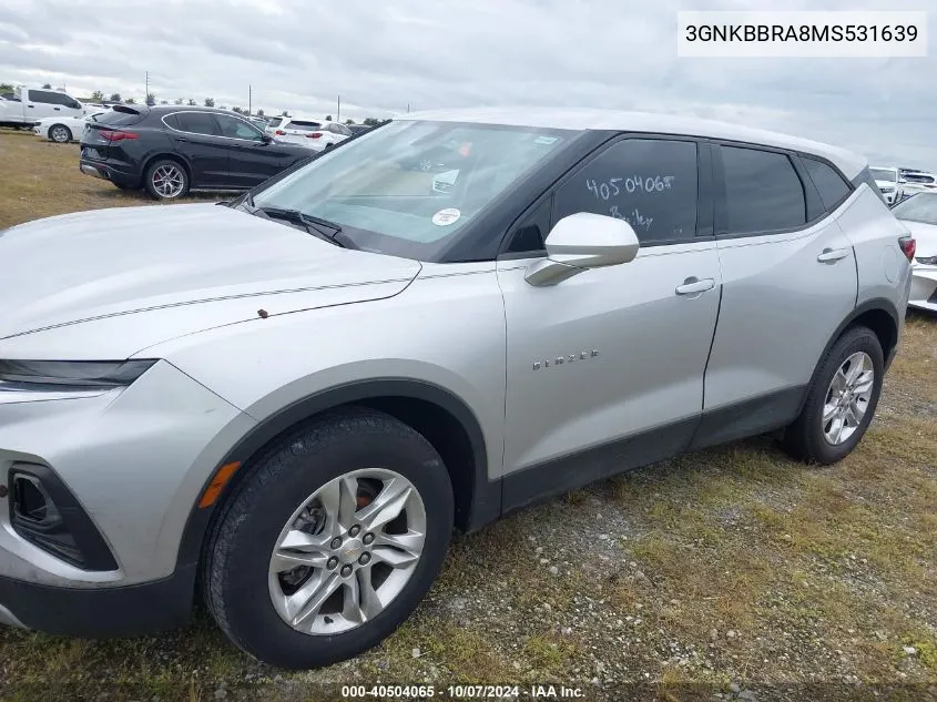 3GNKBBRA8MS531639 2021 Chevrolet Blazer 1Lt