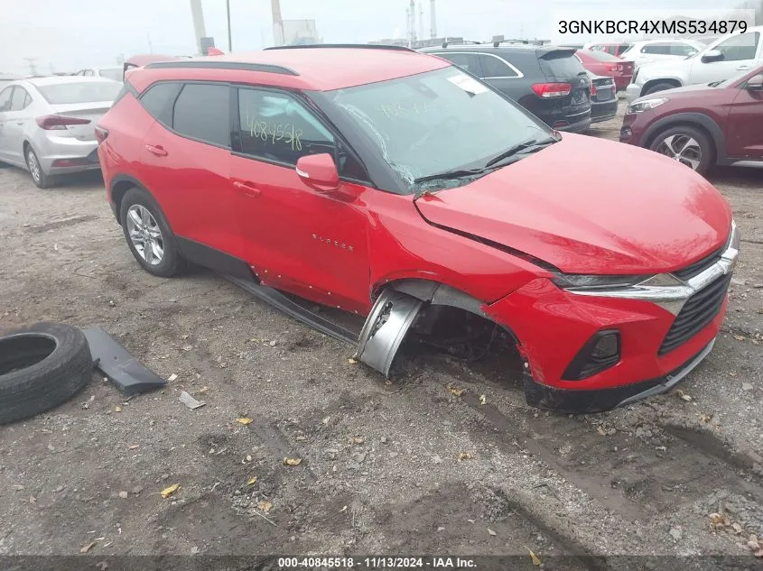 2021 Chevrolet Blazer Fwd 2Lt VIN: 3GNKBCR4XMS534879 Lot: 40845518