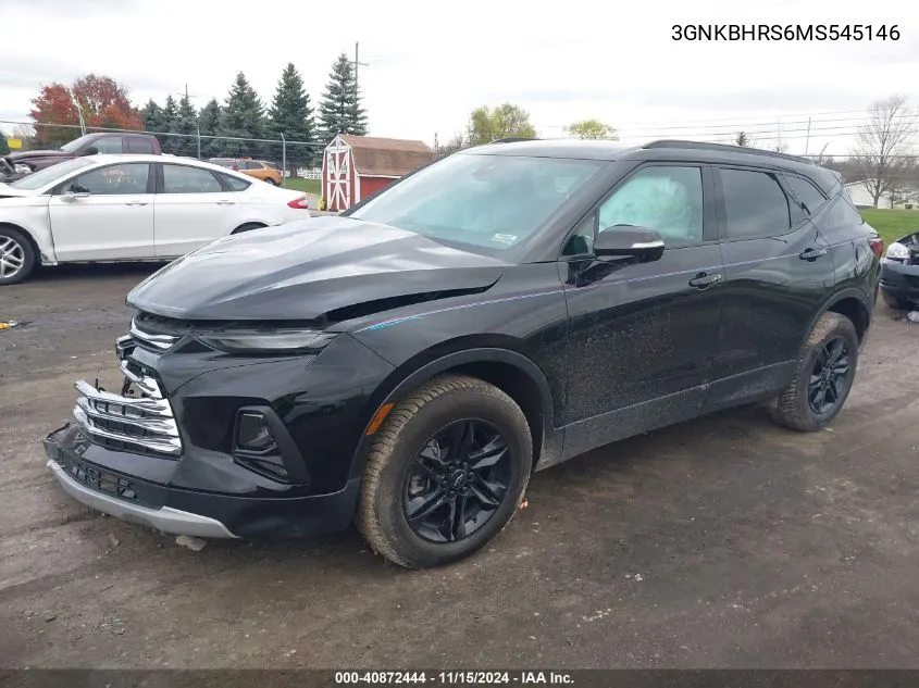 3GNKBHRS6MS545146 2021 Chevrolet Blazer Awd 2Lt