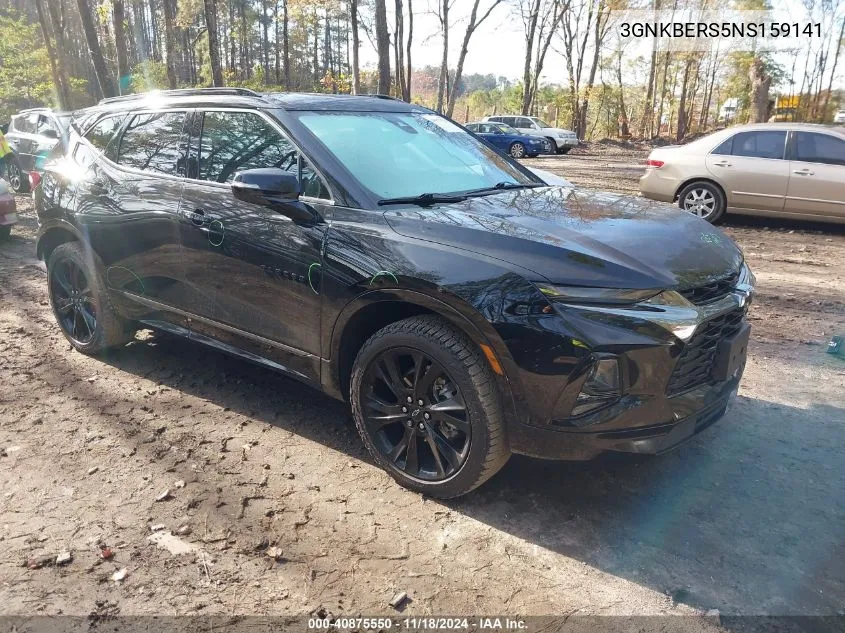 2022 Chevrolet Blazer Fwd Rs VIN: 3GNKBERS5NS159141 Lot: 40875550