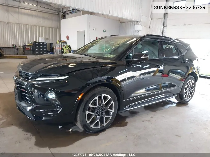 2023 Chevrolet Blazer Rs VIN: 3GNKBKRSXPS206729 Lot: 12087704