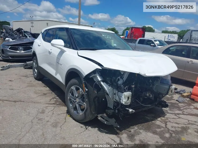 2023 Chevrolet Blazer Fwd 2Lt VIN: 3GNKBCR49PS217826 Lot: 39735821