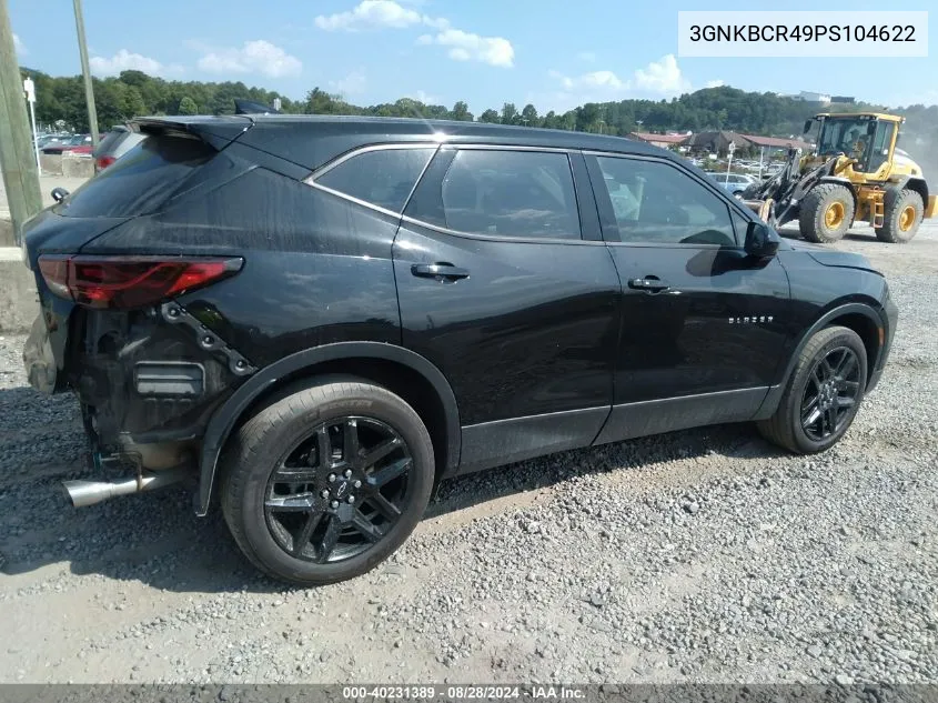 2023 Chevrolet Blazer Fwd 2Lt VIN: 3GNKBCR49PS104622 Lot: 40231389