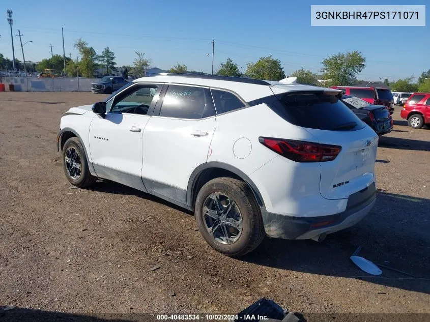 2023 Chevrolet Blazer Awd 2Lt VIN: 3GNKBHR47PS171071 Lot: 40483534