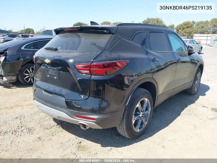 2023 Chevrolet Blazer 3Lt VIN: 3GNKBDR46PS219135 Lot: 40548561