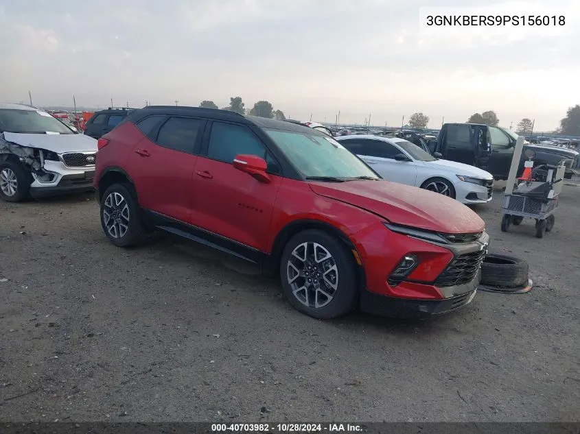 2023 Chevrolet Blazer Fwd Rs VIN: 3GNKBERS9PS156018 Lot: 40703982