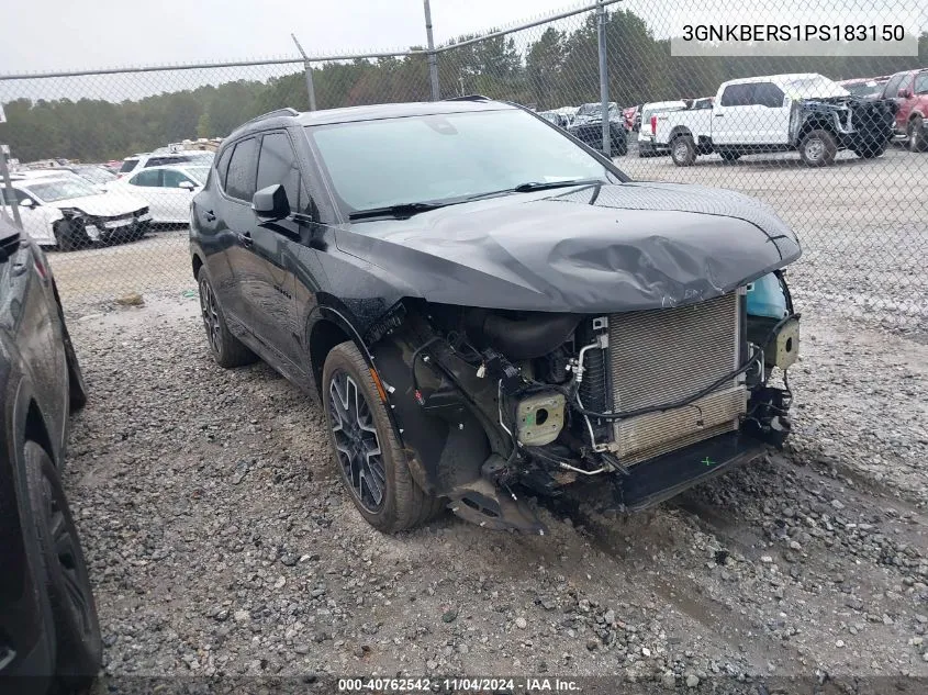 2023 Chevrolet Blazer Fwd Rs VIN: 3GNKBERS1PS183150 Lot: 40762542