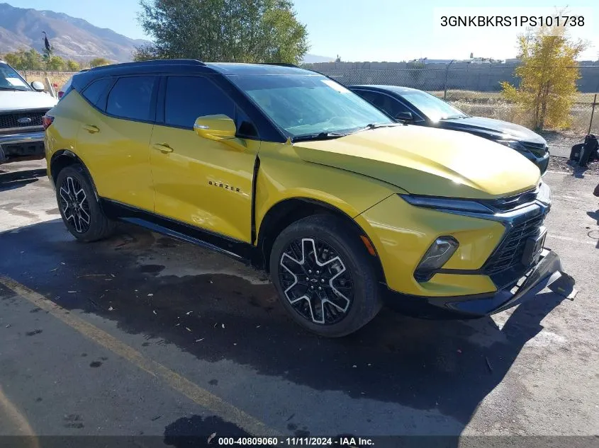 2023 Chevrolet Blazer Awd Rs VIN: 3GNKBKRS1PS101738 Lot: 40809060