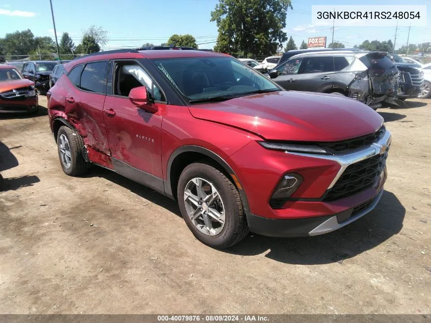 2024 Chevrolet Blazer Fwd 2Lt VIN: 3GNKBCR41RS248054 Lot: 40079876