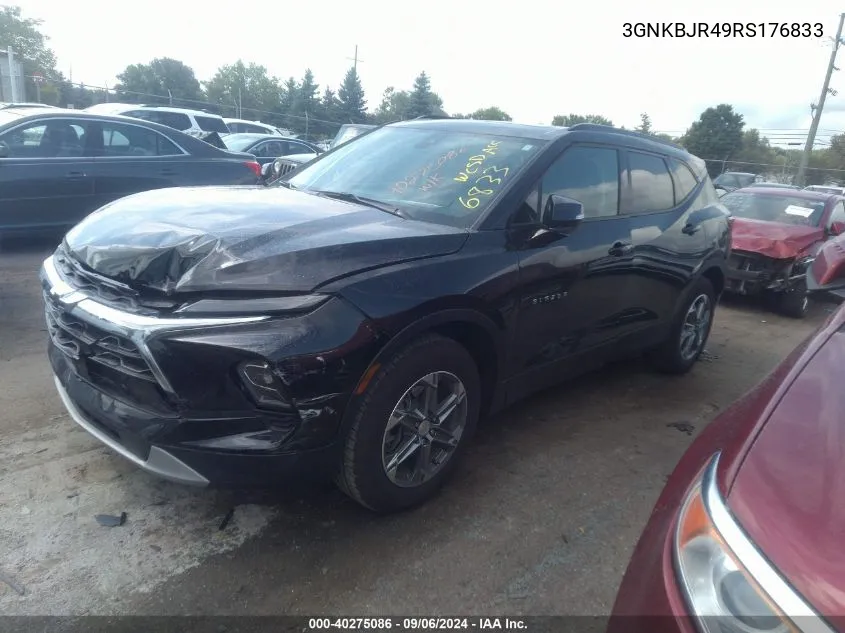 2024 Chevrolet Blazer Awd 3Lt VIN: 3GNKBJR49RS176833 Lot: 40275086