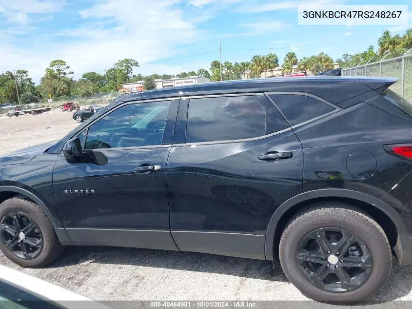 2024 Chevrolet Blazer Fwd 2Lt VIN: 3GNKBCR47RS248267 Lot: 40464981