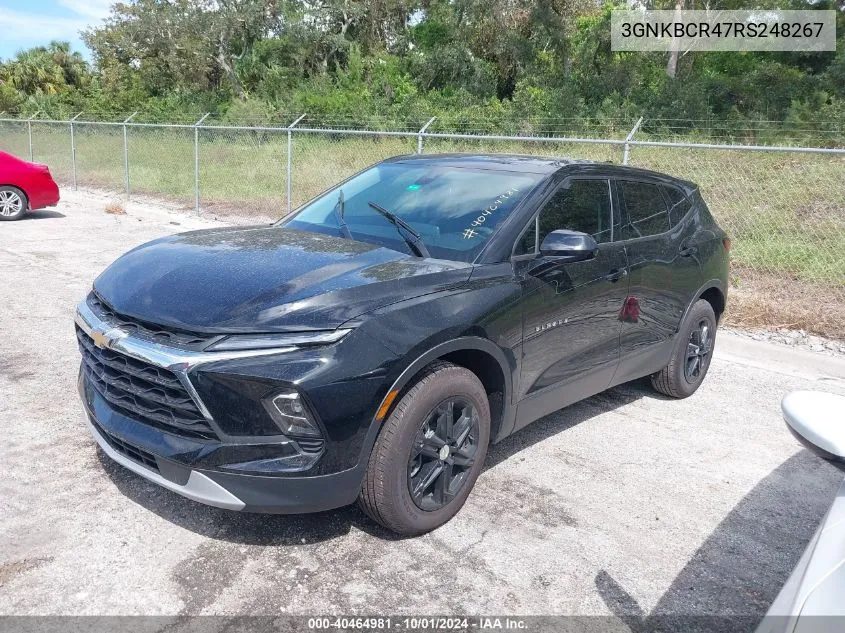 2024 Chevrolet Blazer Fwd 2Lt VIN: 3GNKBCR47RS248267 Lot: 40464981