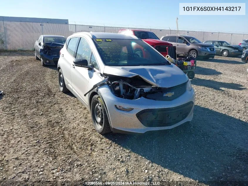 1G1FX6S0XH4143217 2017 Chevrolet Bolt Ev Premier