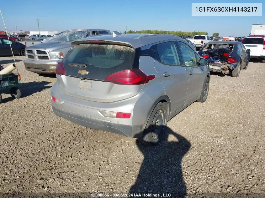 1G1FX6S0XH4143217 2017 Chevrolet Bolt Ev Premier