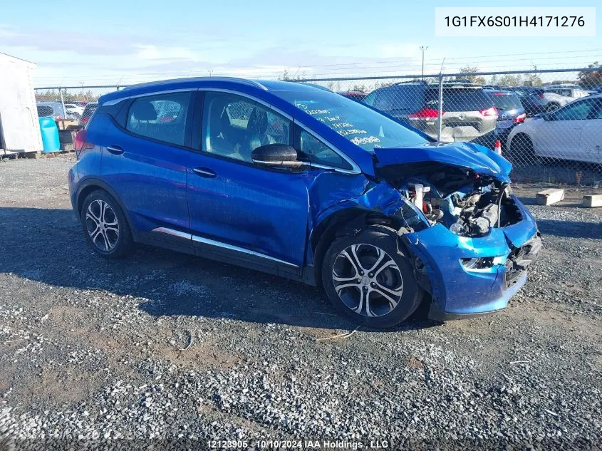 2017 Chevrolet Bolt Ev Premier VIN: 1G1FX6S01H4171276 Lot: 12123905