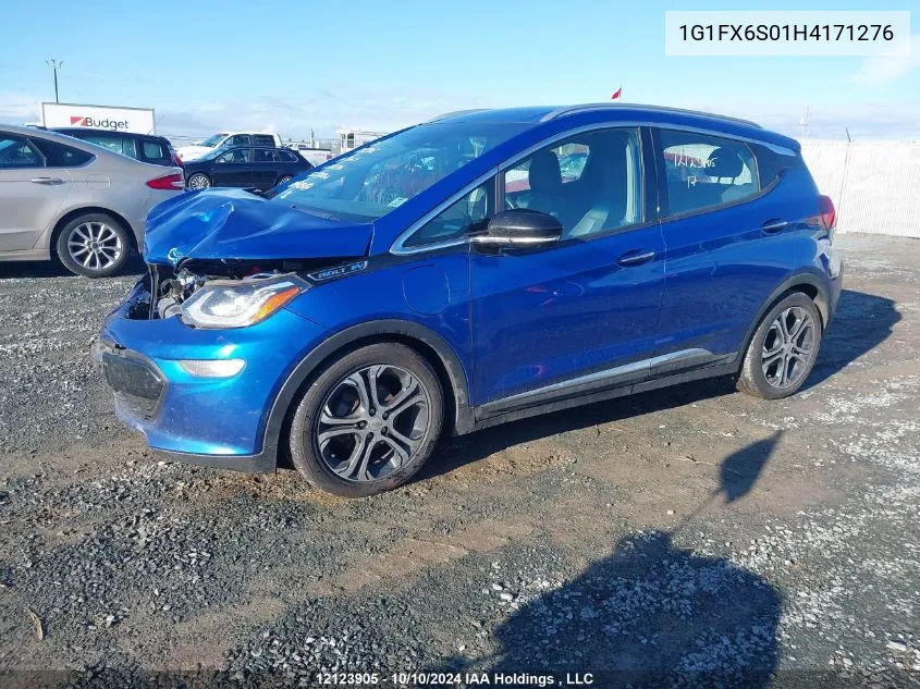 2017 Chevrolet Bolt Ev Premier VIN: 1G1FX6S01H4171276 Lot: 12123905