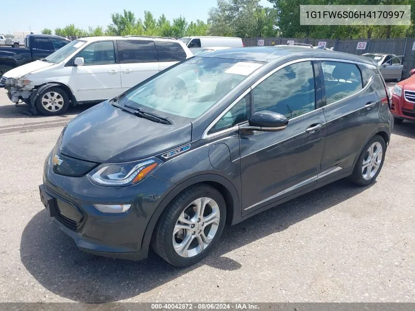 1G1FW6S06H4170997 2017 Chevrolet Bolt Ev Lt