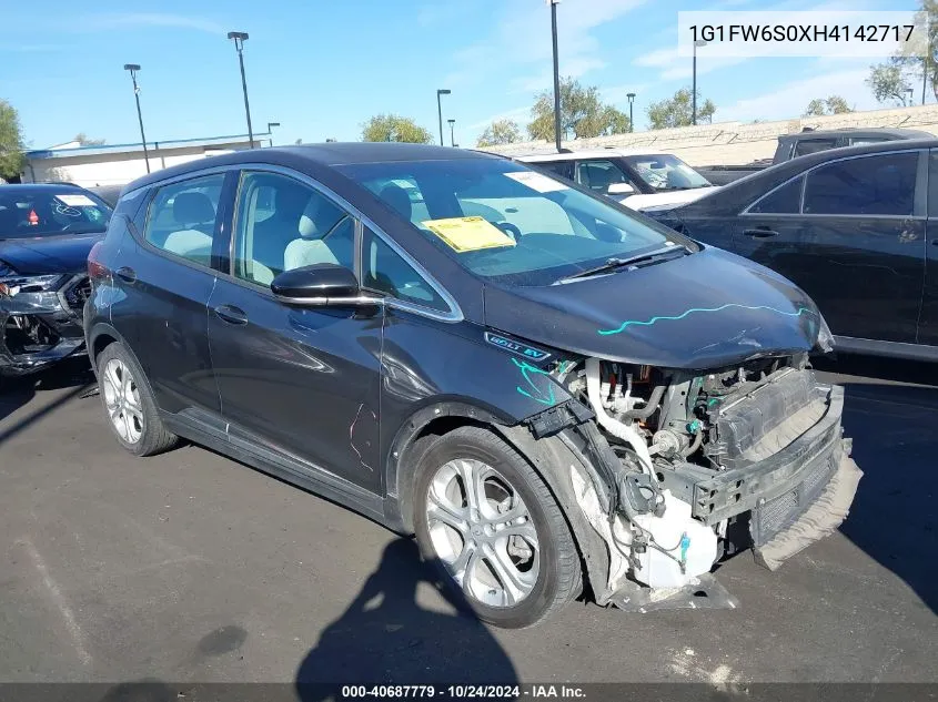 2017 Chevrolet Bolt Ev Lt VIN: 1G1FW6S0XH4142717 Lot: 40687779