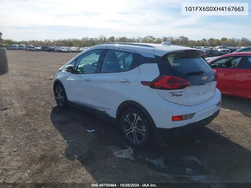 1G1FX6S0XH4167663 2017 Chevrolet Bolt Ev Premier