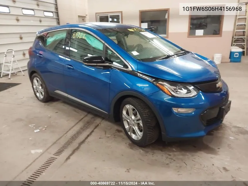 2017 Chevrolet Bolt Ev Lt VIN: 1G1FW6S06H4156968 Lot: 40869722