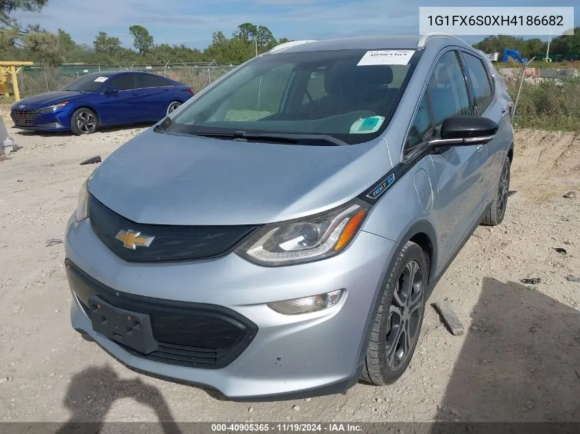 2017 Chevrolet Bolt Ev Premier VIN: 1G1FX6S0XH4186682 Lot: 40905365