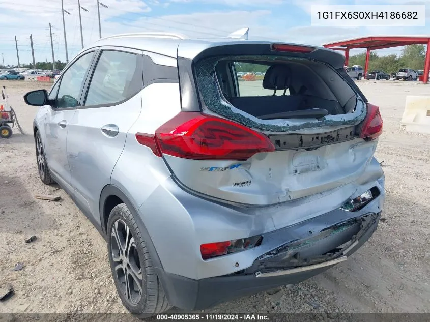 2017 Chevrolet Bolt Ev Premier VIN: 1G1FX6S0XH4186682 Lot: 40905365