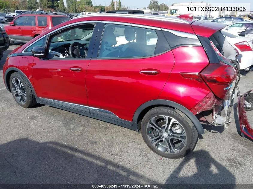 2017 Chevrolet Bolt Ev Premier VIN: 1G1FX6S02H4133006 Lot: 40906249