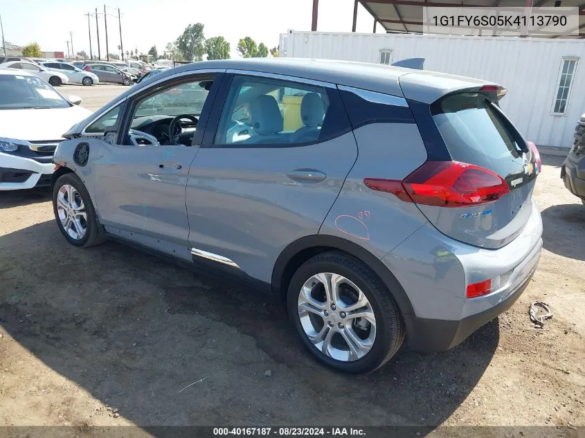 2019 Chevrolet Bolt Ev Lt VIN: 1G1FY6S05K4113790 Lot: 40167187