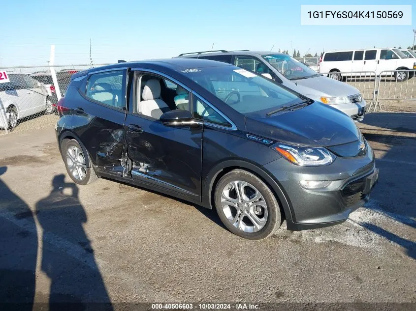 2019 Chevrolet Bolt Ev Lt VIN: 1G1FY6S04K4150569 Lot: 40506603