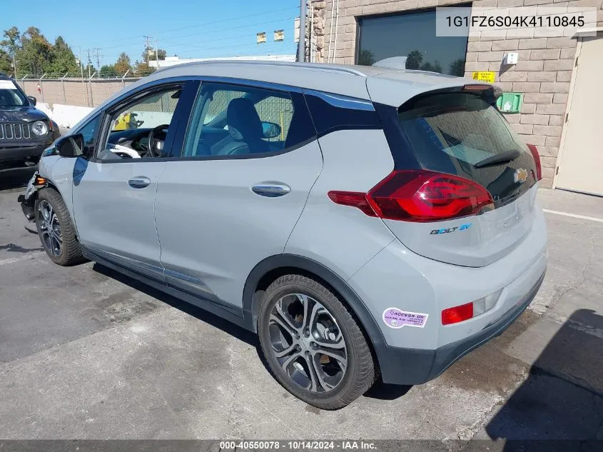 2019 Chevrolet Bolt Ev Premier VIN: 1G1FZ6S04K4110845 Lot: 40550078