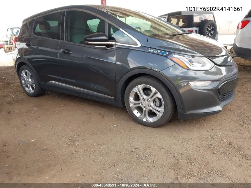 2019 Chevrolet Bolt Ev Lt VIN: 1G1FY6S02K4141661 Lot: 40648591