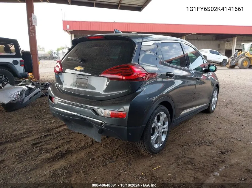 2019 Chevrolet Bolt Ev Lt VIN: 1G1FY6S02K4141661 Lot: 40648591