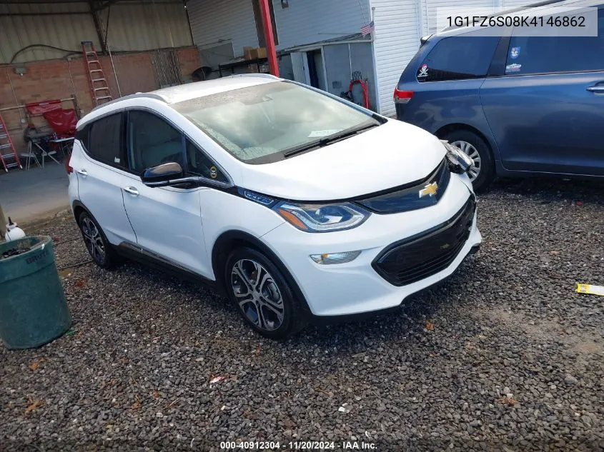 2019 Chevrolet Bolt Ev Premier VIN: 1G1FZ6S08K4146862 Lot: 40912304