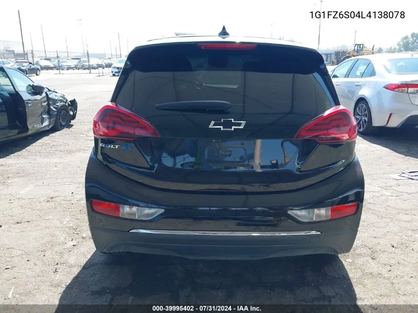 2020 Chevrolet Bolt Ev Fwd Premier VIN: 1G1FZ6S04L4138078 Lot: 39995402