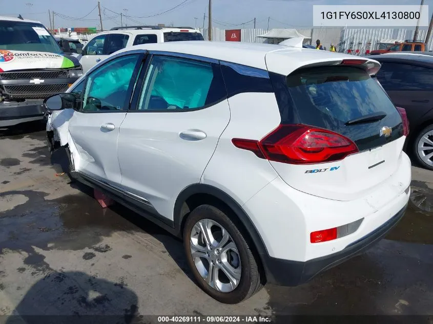 2020 Chevrolet Bolt Ev Fwd Lt VIN: 1G1FY6S0XL4130800 Lot: 40269111