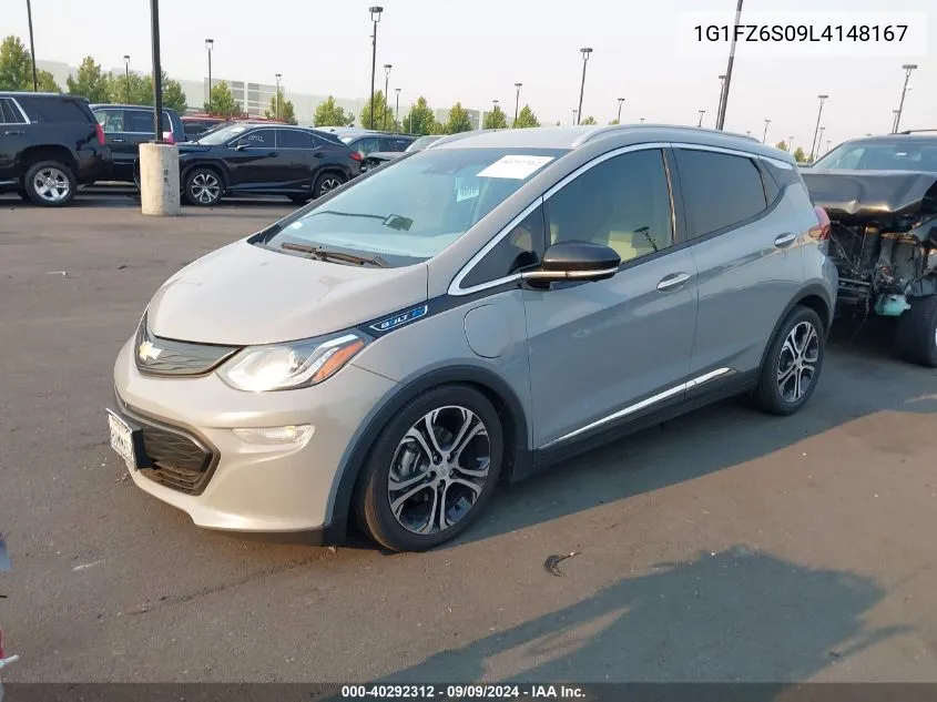 2020 Chevrolet Bolt Ev Fwd Premier VIN: 1G1FZ6S09L4148167 Lot: 40292312