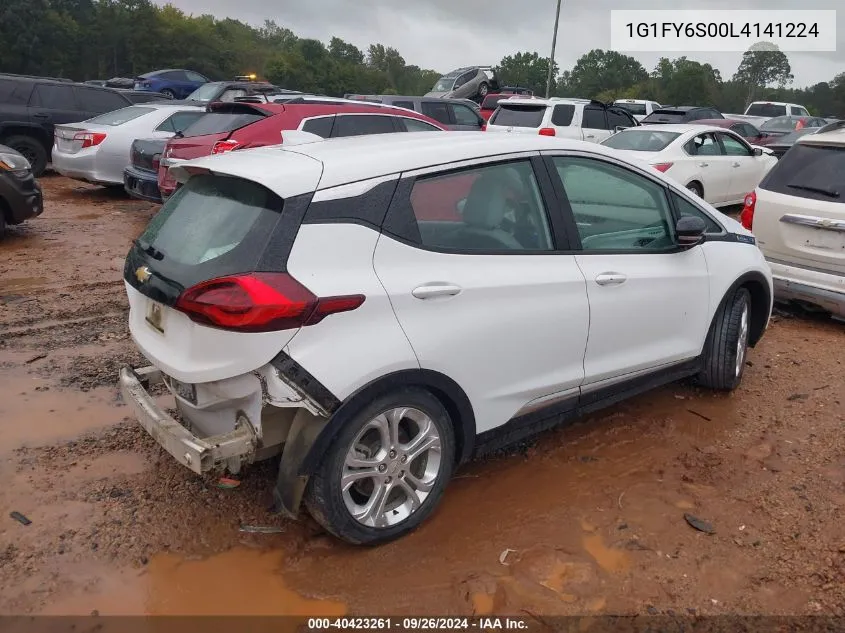 2020 Chevrolet Bolt Ev Fwd Lt VIN: 1G1FY6S00L4141224 Lot: 40423261