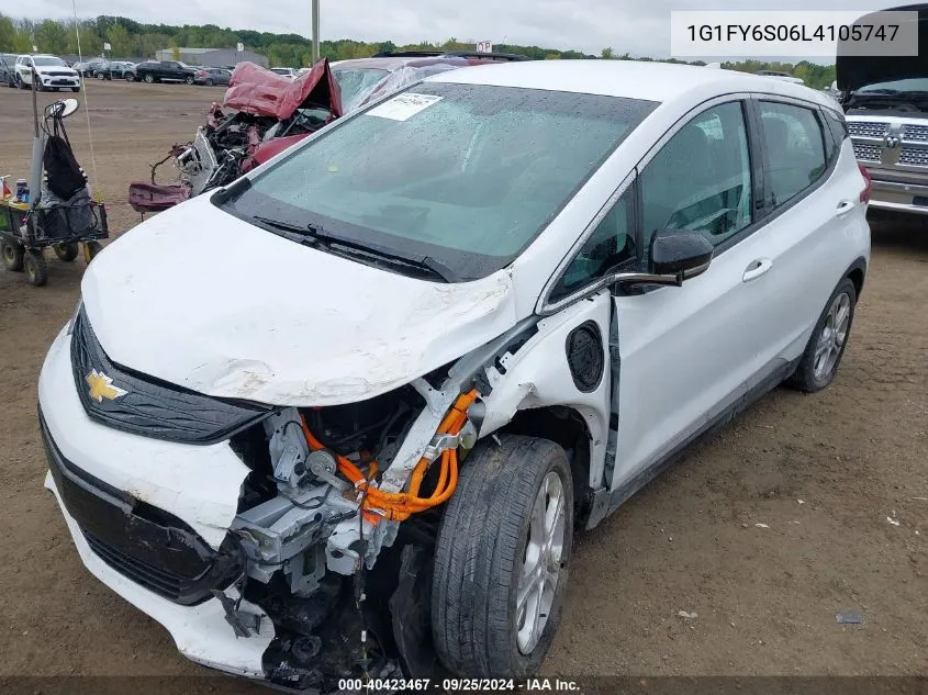 2020 Chevrolet Bolt Ev Fwd Lt VIN: 1G1FY6S06L4105747 Lot: 40423467