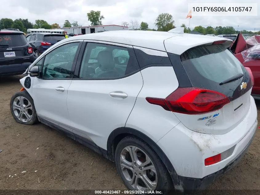 2020 Chevrolet Bolt Ev Fwd Lt VIN: 1G1FY6S06L4105747 Lot: 40423467