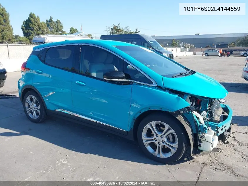 2020 Chevrolet Bolt Ev Fwd Lt VIN: 1G1FY6S02L4144559 Lot: 40496976