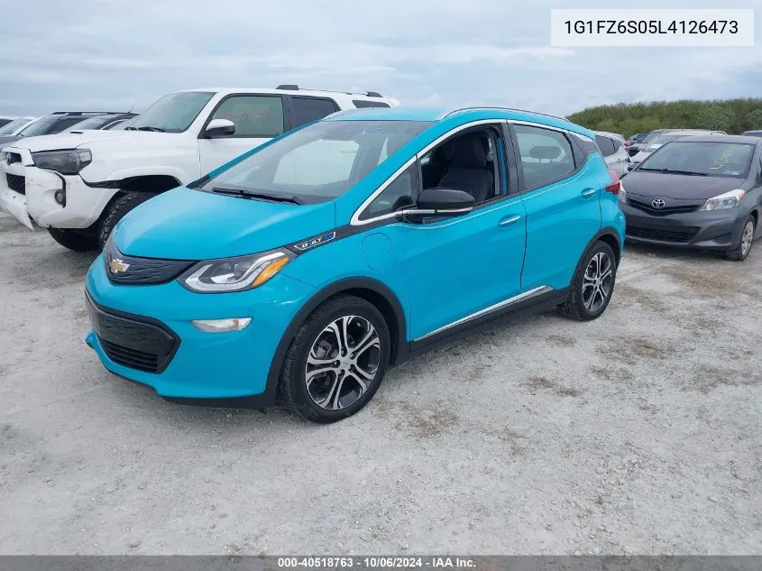 2020 Chevrolet Bolt Ev Fwd Premier VIN: 1G1FZ6S05L4126473 Lot: 40518763