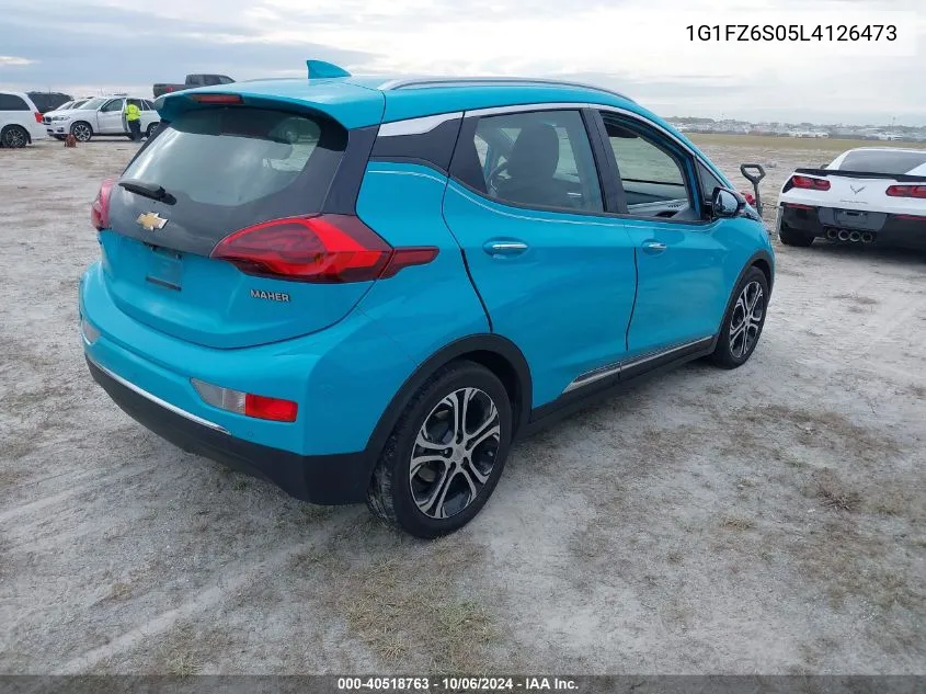 2020 Chevrolet Bolt Ev Fwd Premier VIN: 1G1FZ6S05L4126473 Lot: 40518763