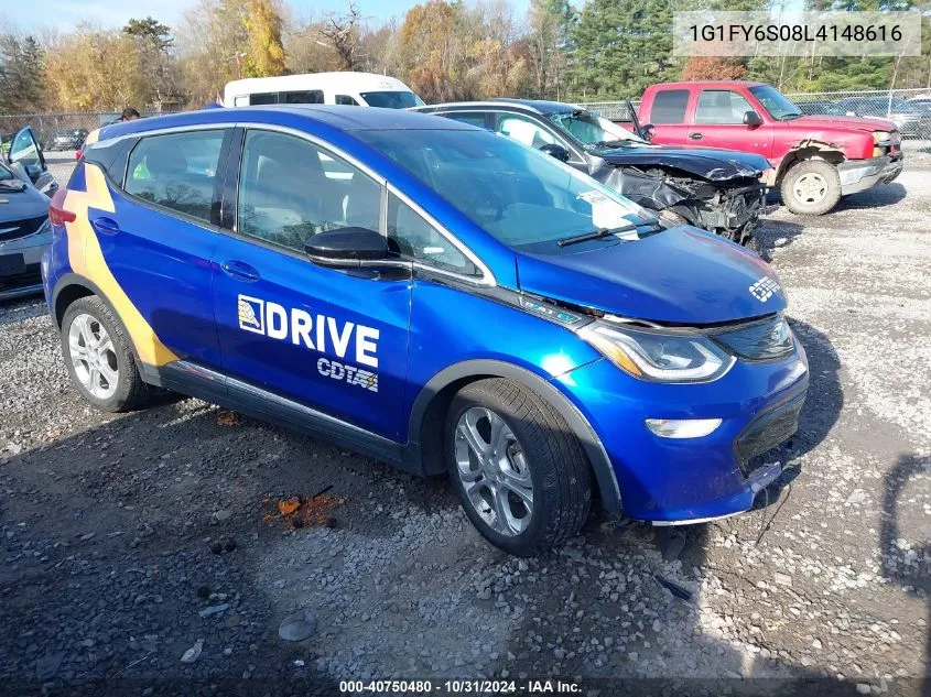 2020 Chevrolet Bolt Ev Fwd Lt VIN: 1G1FY6S08L4148616 Lot: 40750480