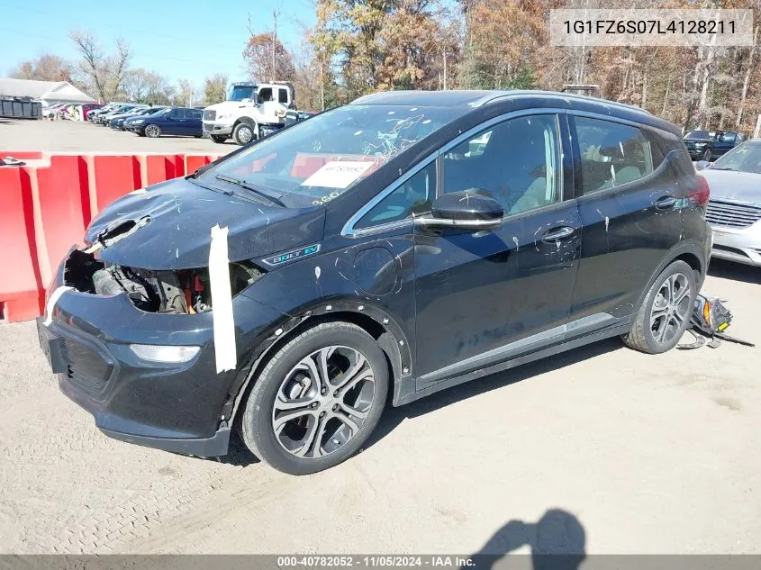 2020 Chevrolet Bolt Ev Fwd Premier VIN: 1G1FZ6S07L4128211 Lot: 40782052