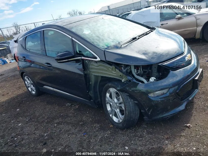 2020 Chevrolet Bolt Ev Fwd Lt VIN: 1G1FY6S04L4107156 Lot: 40784846