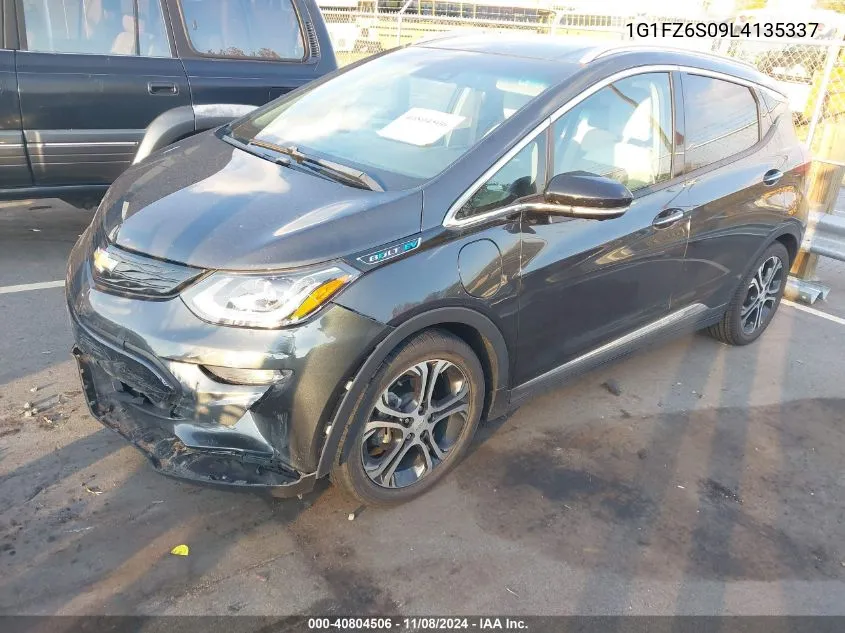 2020 Chevrolet Bolt Ev Fwd Premier VIN: 1G1FZ6S09L4135337 Lot: 40804506