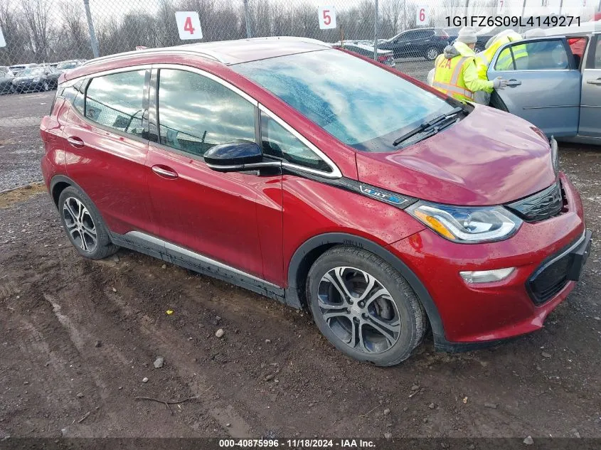 2020 Chevrolet Bolt Ev Fwd Premier VIN: 1G1FZ6S09L4149271 Lot: 40875996