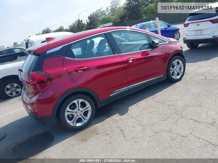 1G1FY6S01M4105284 2021 Chevrolet Bolt Ev Fwd Lt