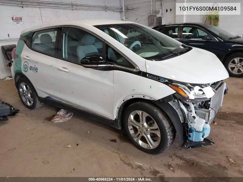 2021 Chevrolet Bolt Ev Fwd Lt VIN: 1G1FY6S00M4109584 Lot: 40565224