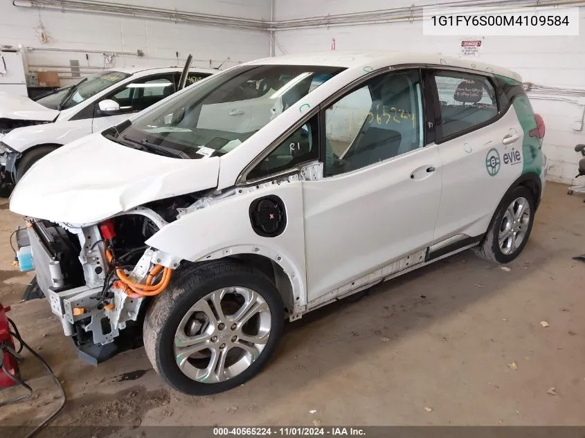 2021 Chevrolet Bolt Ev Fwd Lt VIN: 1G1FY6S00M4109584 Lot: 40565224